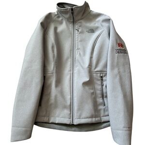 University of Denver The North Face Soft-shell Jacket in Light Gray